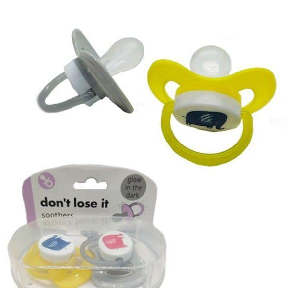 2 Pcs BPA Plastic Multicolor Pacifiers for Infants