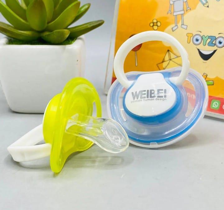 2 Pcs BPA Plastic Multicolor Pacifiers for Infants