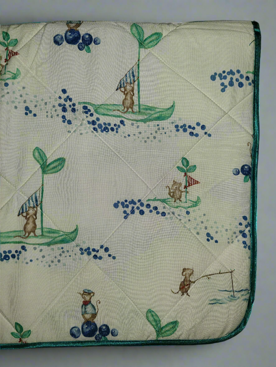 Quilted Baby Play Mat & Changing Pad – Reversible Design